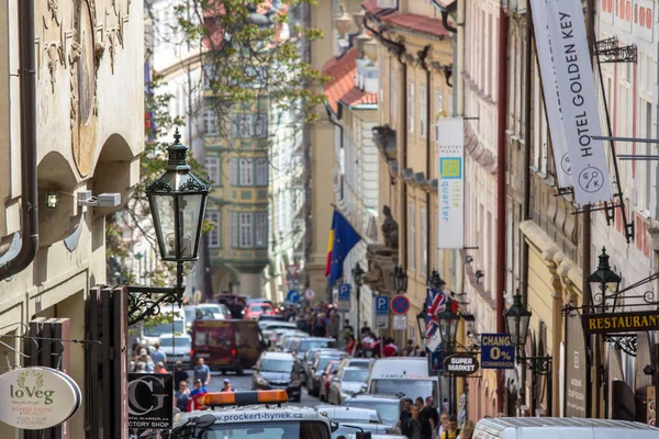 Mostecka straat in Parha, Tsjechië — Stockfoto