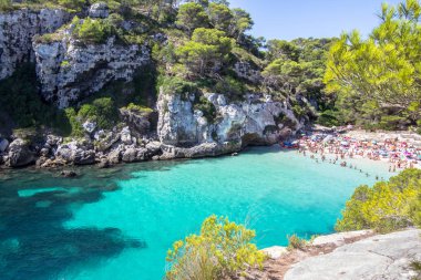 Macarelleta beach, Menorca, İspanya