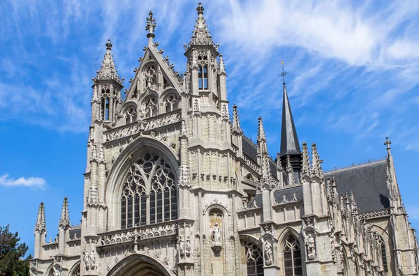 Church of Our Blessed Lady of the Sablon i Brussel, Belgia – stockfoto