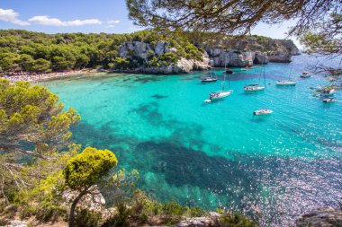 Macarella beach, Menorca, İspanya
