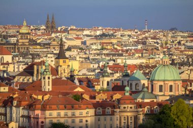 Prag 'ın panoramik görünümü
