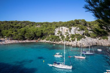 Macarella beach, Menorca, İspanya