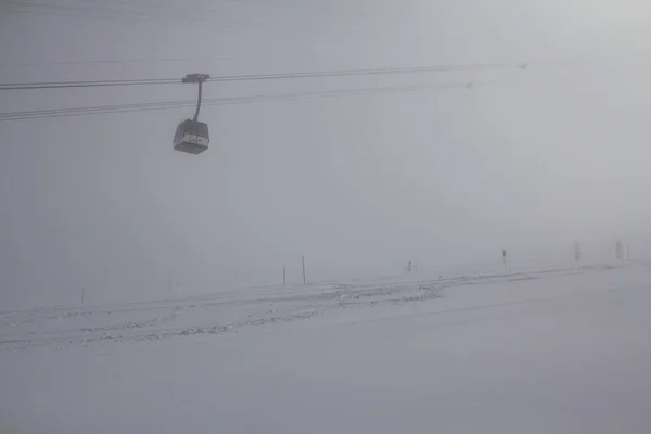 Ski Lifts in snow storm