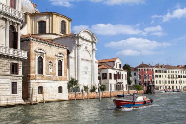 Saraylar boyunca Grand Canal, Venice, İtalya