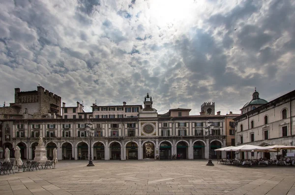 Torre dell 'Orologio, Brescia, Italy — стоковое фото