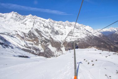 Funifor teleferik Asansör Saas-Fee, İsviçre