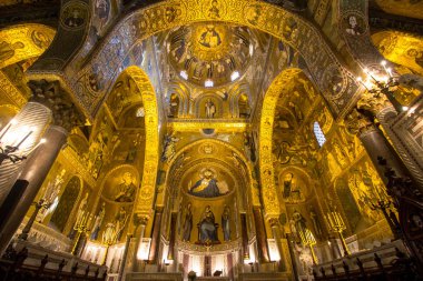 İç Palatine Şapel, Palermo, İtalya
