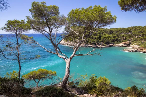 Cala Mitjana, Menorca, Spanje — Stockfoto