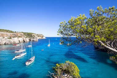 Macarella beach, Menorca, İspanya
