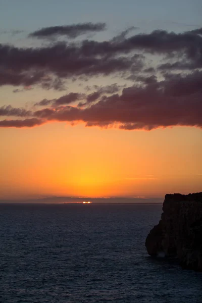 Solnedgång över havet — Stockfoto