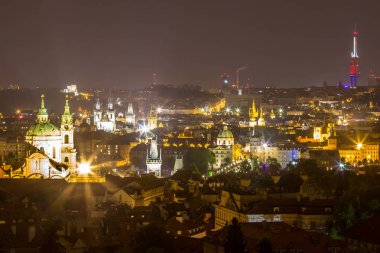 gece sahne Prag, Çek Cumhuriyeti