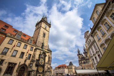 ile Prag astronomik saat kulesi 