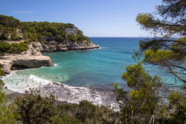 Cala Mitjana, Menorca, Spanje — Stockfoto