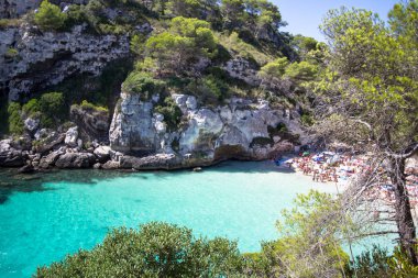 Macarelleta beach, Menorca, İspanya
