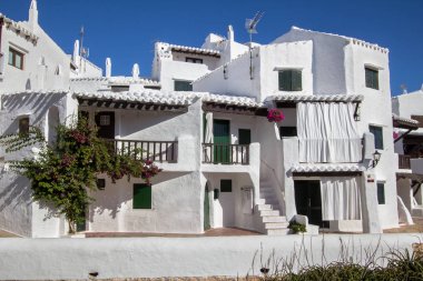 Balık tutma Binibeca Köyü, Menorca, İspanya