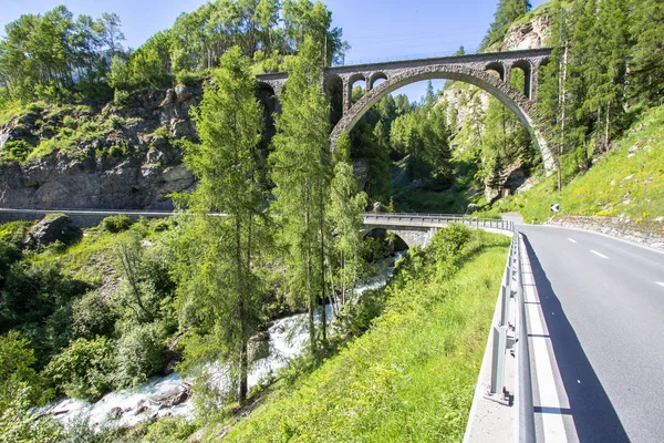 Arch of the Viaduct in Switzerland — Stock Photo, Image