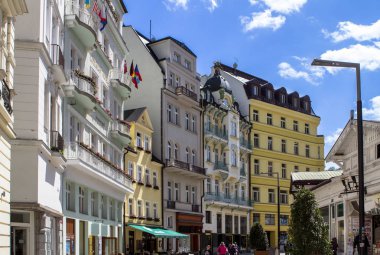 Güzel binalar Karlovy Vary, Çek Cumhuriyeti