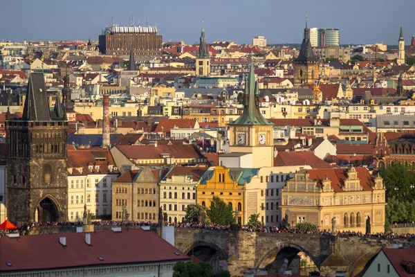 Panoramiczny widok na Pragę — Zdjęcie stockowe