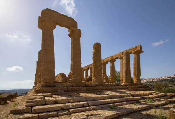 Templo de Juno en el Valle de los Templos, Agrigento, Italia — Foto de Stock