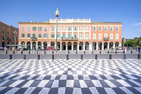 Praça Plaza Massena em Nice, França — Fotografia de Stock