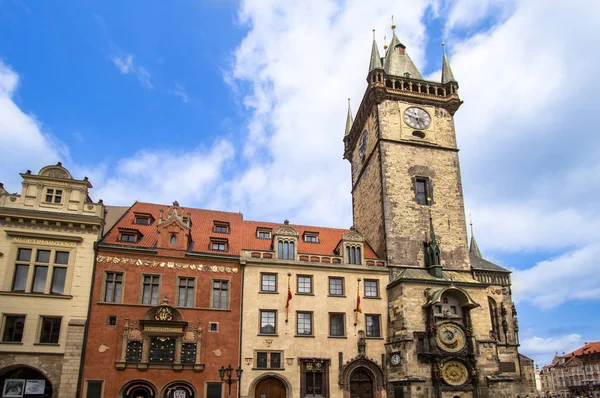 Wieża z zegarem astronomicznym w Pradze — Zdjęcie stockowe