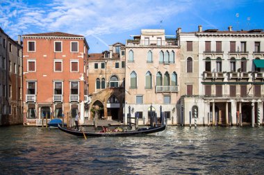 Venedik, İtalya Grand Canal üzerinde ünlü saraylar