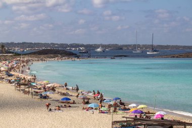 Ses Illetas beach Formentera, Balear Adaları, İspanya