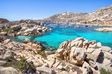 Cala Coticcio Beach Caprera Adası, Sardunya, İtalya