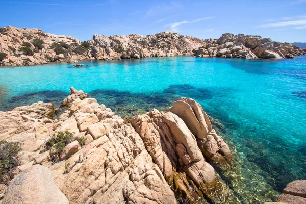 Playa Cala Coticcio Caprera Cerdeña Italia — Foto de Stock