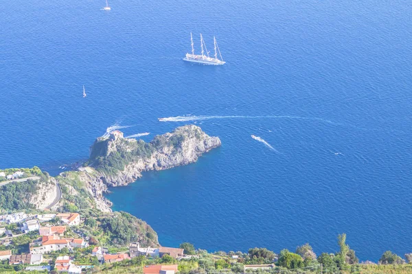 Top Zicht op de Amalfi kust, Italië — Stockfoto