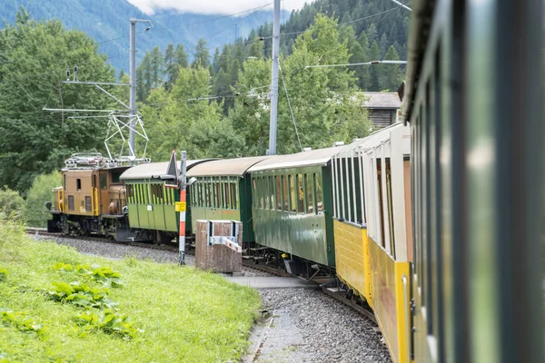 Tren de vapor histórico en Davos, Suiza —  Fotos de Stock