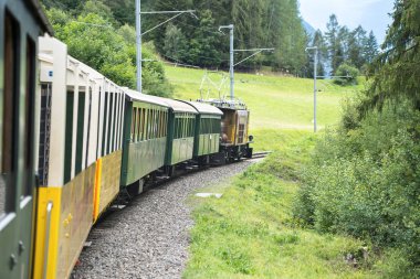 Davos, İsviçre 'de tarihi buhar treni