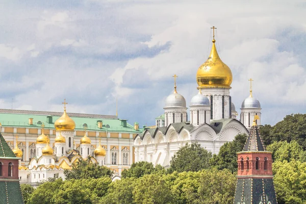 Blick auf das Zentrum von Moskau, Russland — Stockfoto