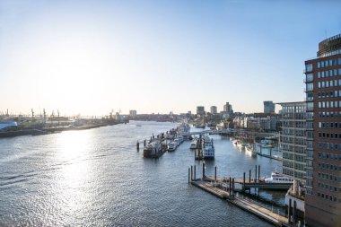 Elbe Filarmoni Salonu 'ndan Panorama Manzarası, Hamburg, Almanya