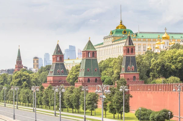 Blick auf den Moskauer Kreml, Russland — Stockfoto