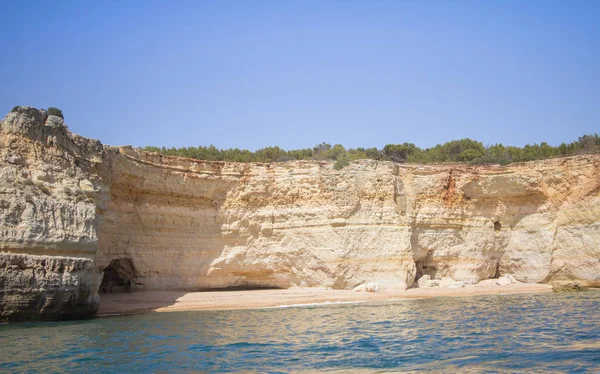 葡萄牙阿尔加维Portimao的Praia Marinha — 图库照片