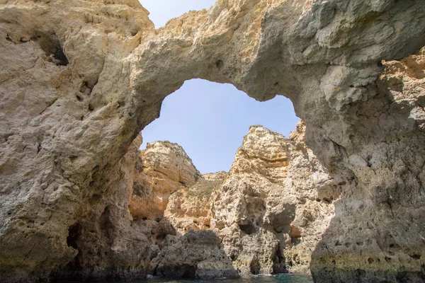 Kliffen in Ponta da Piedade, Algavre, Portugal — Stockfoto