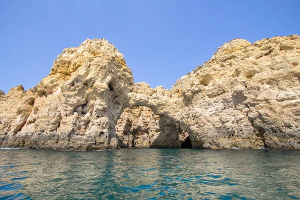 Kliffen in Ponta da Piedade, Algavre, Portugal — Stockfoto