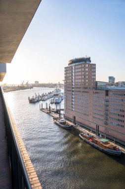 Elbe Filarmoni Salonu 'ndan Panorama Manzarası, Hamburg, Almanya