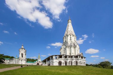 Kolomenskoye parkındaki Yükseliş Kilisesi, Moskova, Rusya
