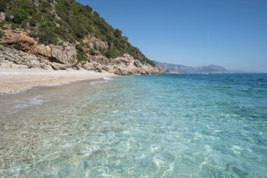 Sardinya, İtalya 'da ünlü Spiaggia del Principe