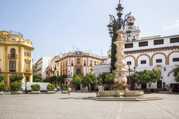 Plaza del Triunfo, Seville, Spain — стокове фото