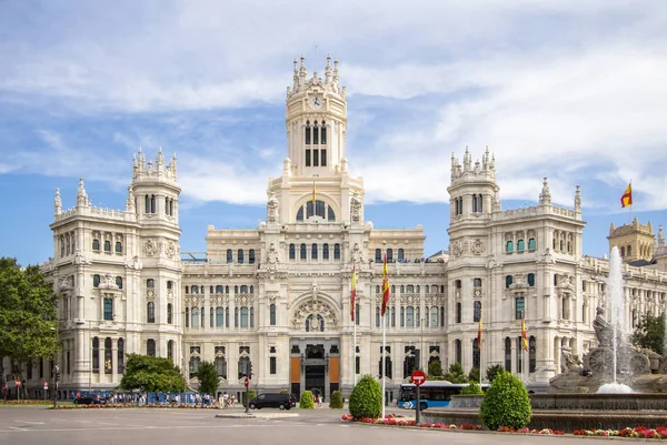 Palacio de comunicaciones Madrid, İspanya — Stok fotoğraf