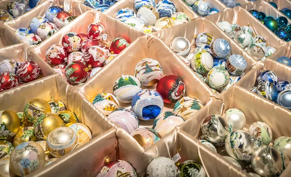 Colourful christmas decoration balls — Stock Photo, Image