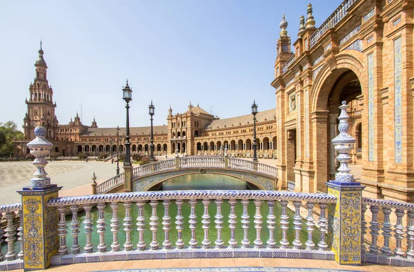 Most Plaza de Espana, Sevilla, Španělsko — Stock fotografie