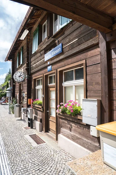 Stazione ferroviaria svizzera di Davos, Svizzera — Foto Stock