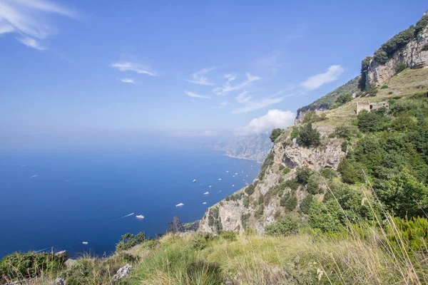 Pobřeží Positana, pobřeží Amalfi, Itálie — Stock fotografie
