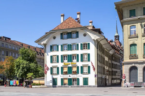 Bundesplatz Meydanı Bern Sviçre — Stok fotoğraf