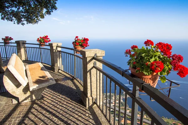 Aussichtspunkt im Dorf Pogerola, Amalfiküste, Italien — Stockfoto