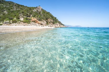 Sardinya, İtalya 'da ünlü Spiaggia del Principe